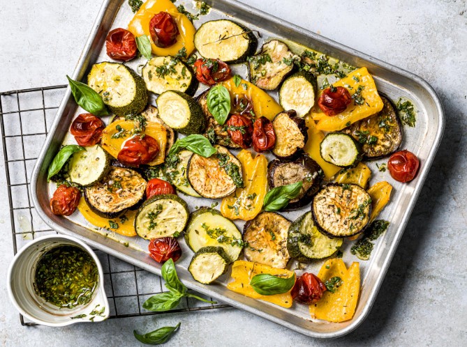 Légumes rôtis au four